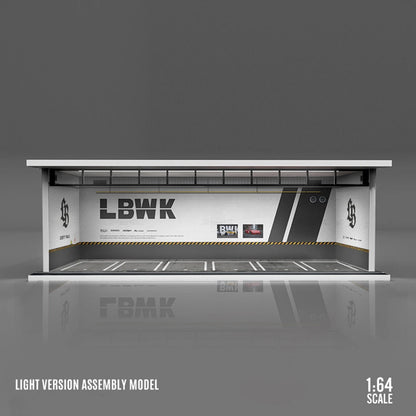 1:64 car garage with leds