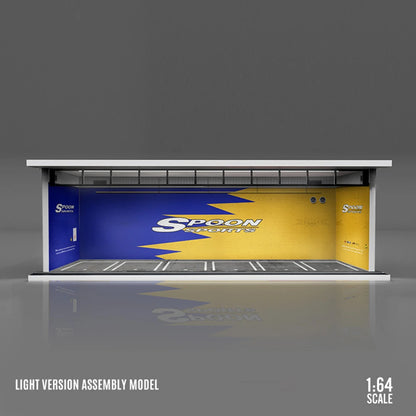 1:64 car garage with leds