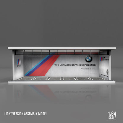 1:64 car garage with leds